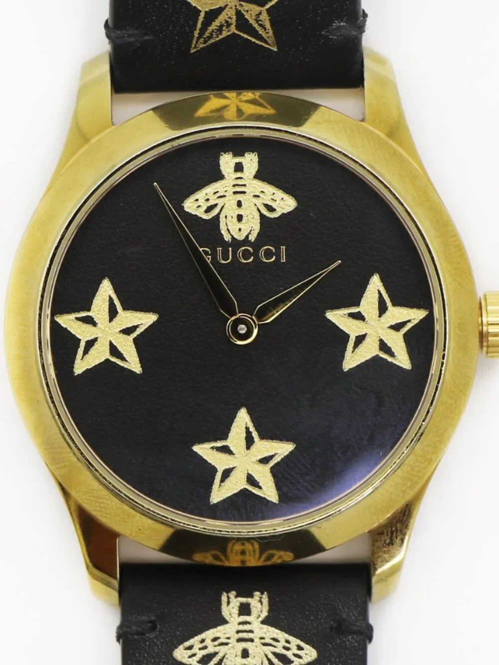 Gucci G-Timeless Gold Tone Black Watch model YA1264055